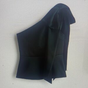 H&M One Shoulder Top with Bow Detail